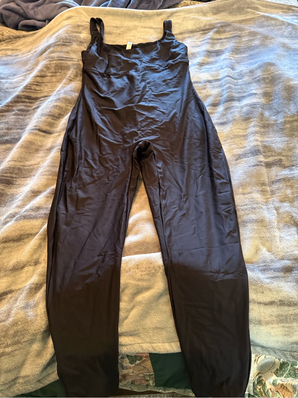 Black Sleeveless Full-Length Jumpsuit